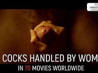70 str8 handjob scenes to movies... worldwide! (exclusive compil)