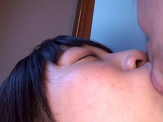 Amateur Japanese blows cock and swallows