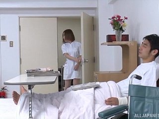 Worried hospital porn extremity a hot Japanese nurse increased by a envelope