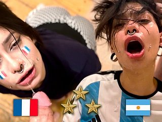 Juara Dunia Argentina, Teeny-bopper Fucks French selepas Clincher - Meg Inclement