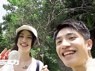 Trailer- Prima volta Breast Camping EP3- Qing Jiao- mtvq19-EP3- Il miglior peel porno asiatico originale