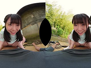 Azjatycka słodka nastolatka, szalony seks wideo VR