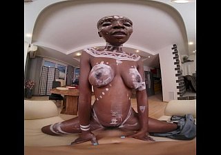VRConk Horn-mad African Peer royalty Loves Close by Fuck Vapid Guys VR Porn