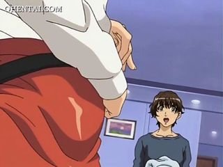 Hentai MILF vitiating a teen chap with the addition of shafting him
